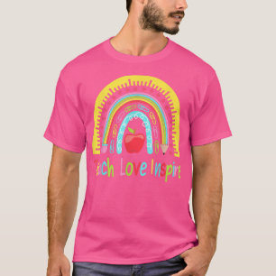 T-shirt Cute Arc-en-ciel Enseignant, Enseignant Amour Insp