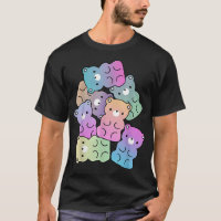Cute Arc-en-ciel Gummy Oear Design Kawaii Aesthéti