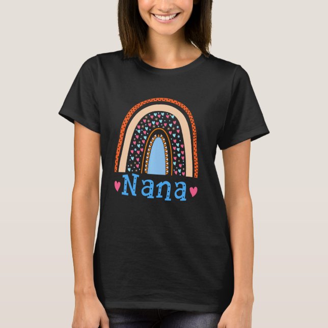 T-shirt Cute arc-en-ciel Nana Grand-mère Grand-parents (Devant)