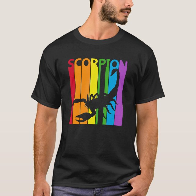 T-shirt Cute arc-en-ciel Scorpion Animal (Devant)