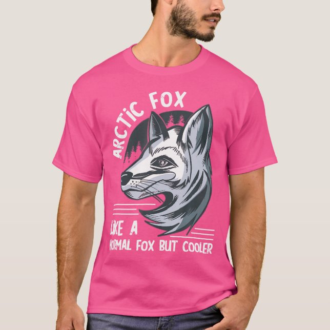 T-shirt Cute Arctique Comme Un Renard Normal Paysage Renar (Devant)