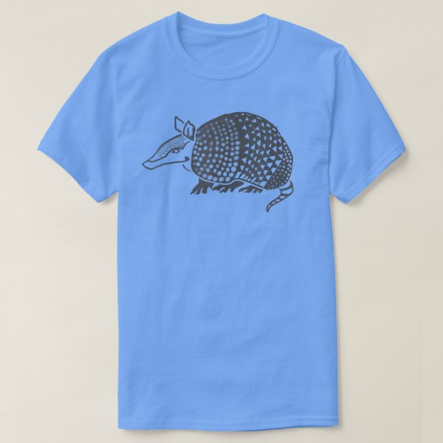 T-shirt Cute Armadillo Distressed Graphic Design  (Design devant)