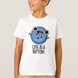 T-shirt Cute As A Button Funny Sewing Pun