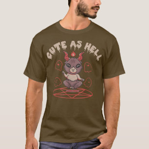 T-shirt Cute As Hell Baphomet Satan Halloween
