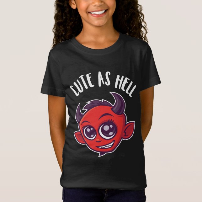T-Shirt Cute as Hell Devil (Devant)