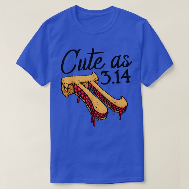 T-shirt Cute As Pi Pizza Funny Mathletics Anniversaire Pi  (Design devant)