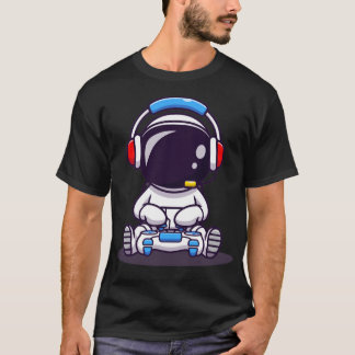 T-shirt Cute Astronaut Gaming