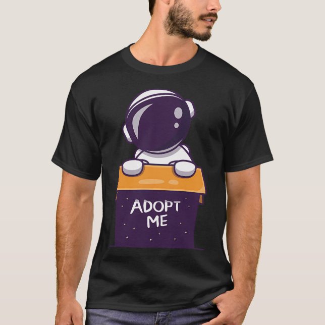 T-shirt Cute astronaute en boîte (Devant)