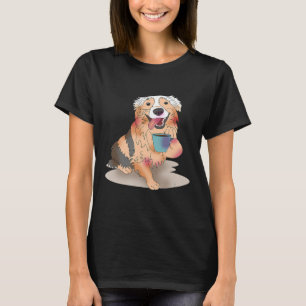 T-shirt Cute Australian Shepherd Dog Propriétaire de café 