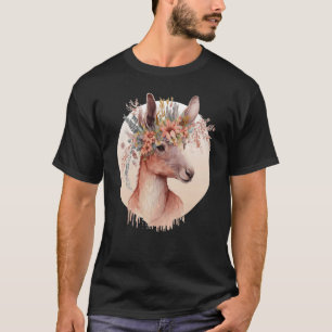 T-shirt Cute Australien Kangaroo Flower Crown Animal