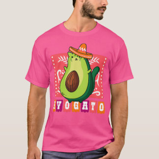 T-shirt Cute Avocado Chat Mexicain
