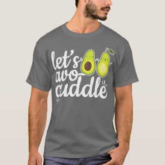 T-shirt Cute Avocado Cuddle Couple Partenaires Alimentatio
