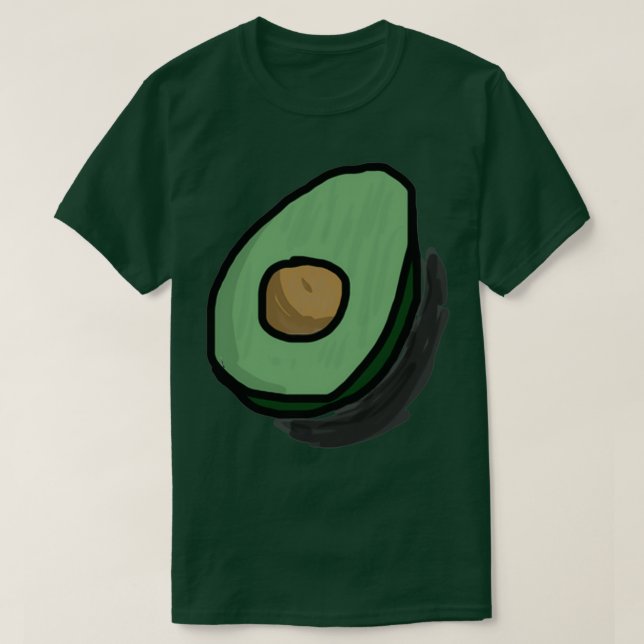 T-shirt Cute Avocado Emoji (Design devant)