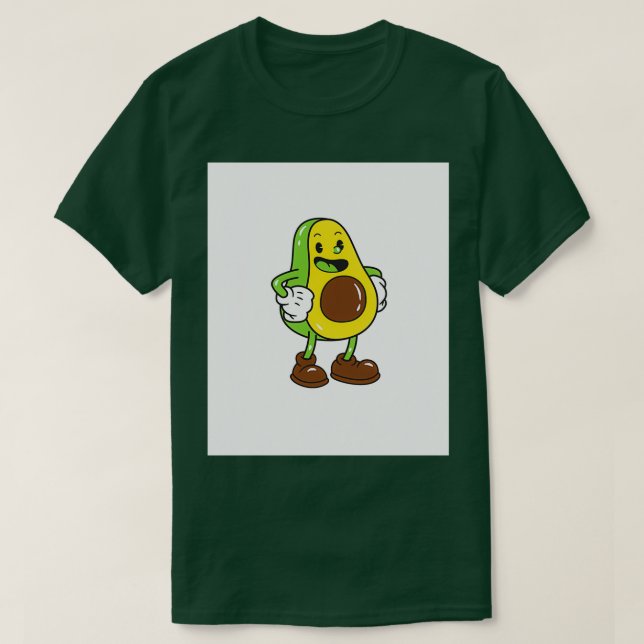 T-shirt Cute Avocado Ghost Aboocado Halloween cadeau parfa (Design devant)