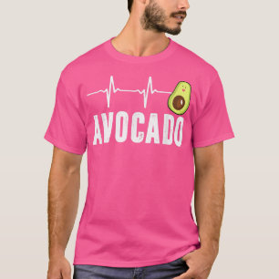 T-shirt Cute Avocado Heartbeat, Vegan For Men Women, Guaca