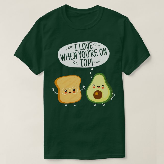 T-shirt Cute Avocado Toast Pun Avocado Love Healthy Food L (Design devant)
