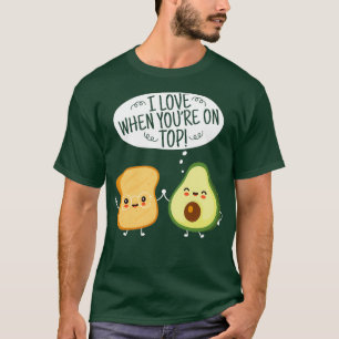 T-shirt Cute Avocado Toast Pun Avocado Love Healthy Food L