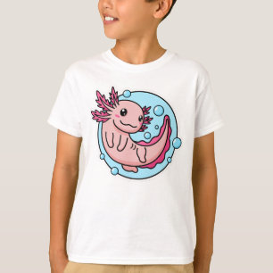 T-shirt Cute Axolotl Lover Drôle Axolotl Enfants Hommes Fe