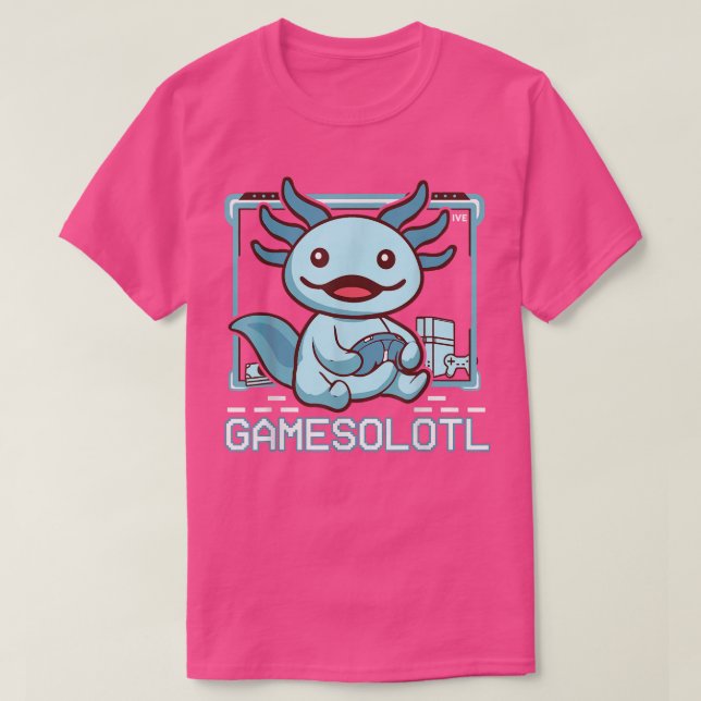 T-shirt Cute Axolotl Lover Jeux pour enfants Toddler Games (Design devant)