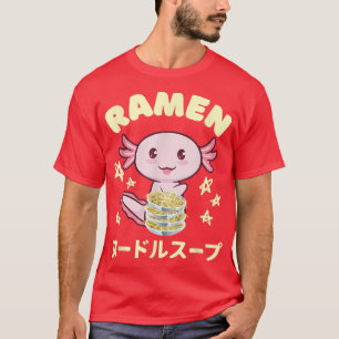 T-shirt Cute Axolotl Ramen japonais Anime nouilles garçons