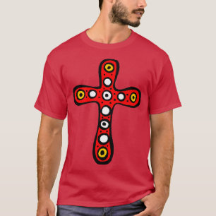 T-shirt Cute Aztec Maya Longue CROIX Grand Rouge