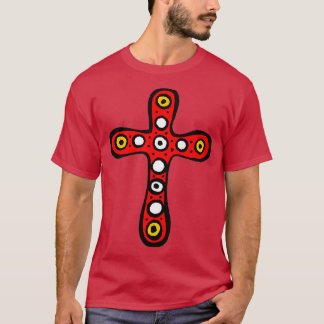 T-shirt Cute Aztec Maya Longue CROIX Grand Rouge
