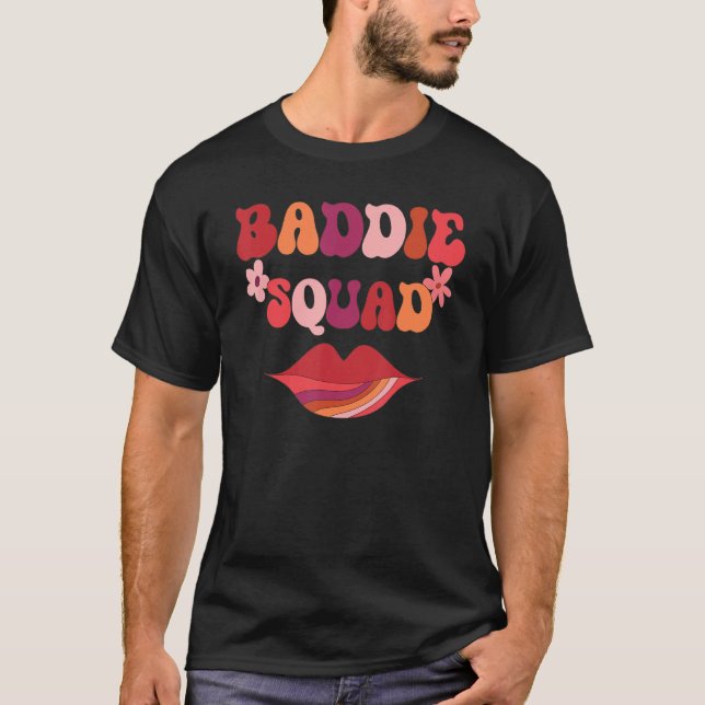 T-shirt Cute Baddie Squad 70's Super pour Hot Women et Gi (Devant)
