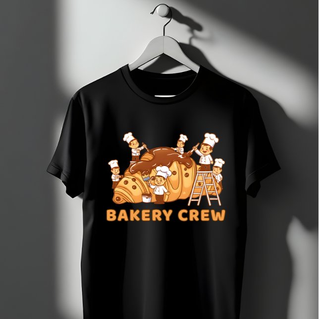 T-shirt Cute Bakery Crew Cartoon Chefs Baking Team Gift (Créateur téléchargé)