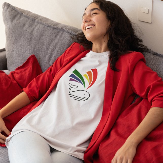 T-shirt Cute baleine Gay pride Rainbow Light (Créateur téléchargé)