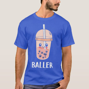 T-shirt Cute Baller Boba Tea Buble Tea Anime Kawaii Neko