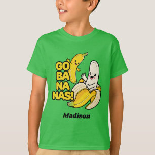 T-shirt Cute bananes nom personnalisé