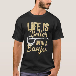 T-shirt Cute Banjo Pour Hommes Femmes Bluegrass Country Mu