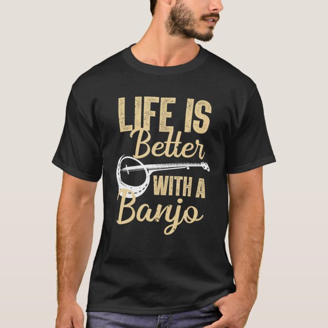 T-shirt Cute Banjo Pour Hommes Femmes Bluegrass Country Mu (Devant)