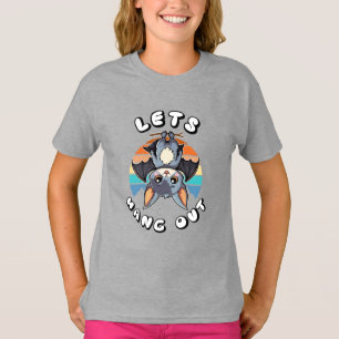 T-shirt Cute Bat Hanging et Retro Sunset Allons-y