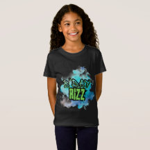 Cute B'Day Rizz Vert Et Monochromatique Bleu