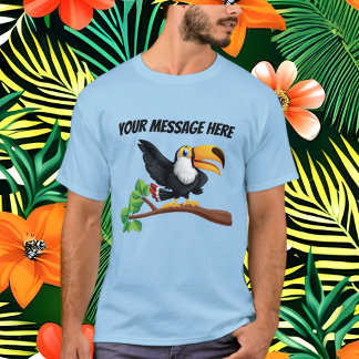 T-shirt Cute Beach toucan ajouter un message