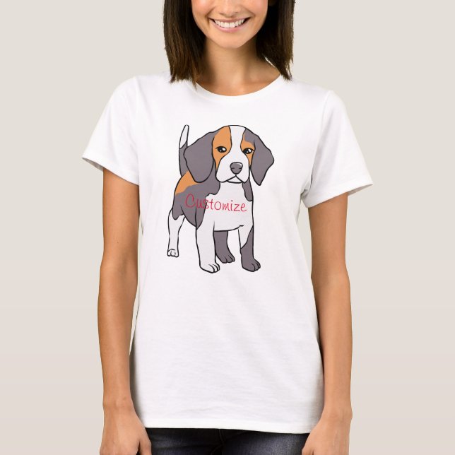 T-shirt Cute Beagle (Devant)