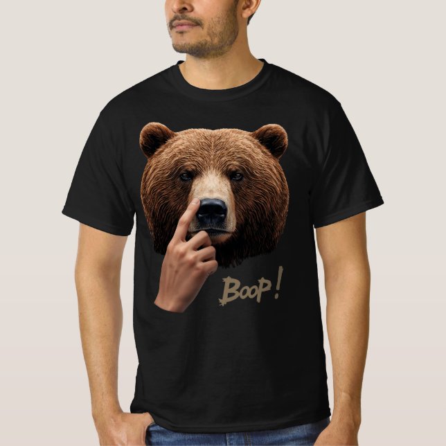 T-shirt Cute Bear Nose Boop Tee – Boop! (Devant)
