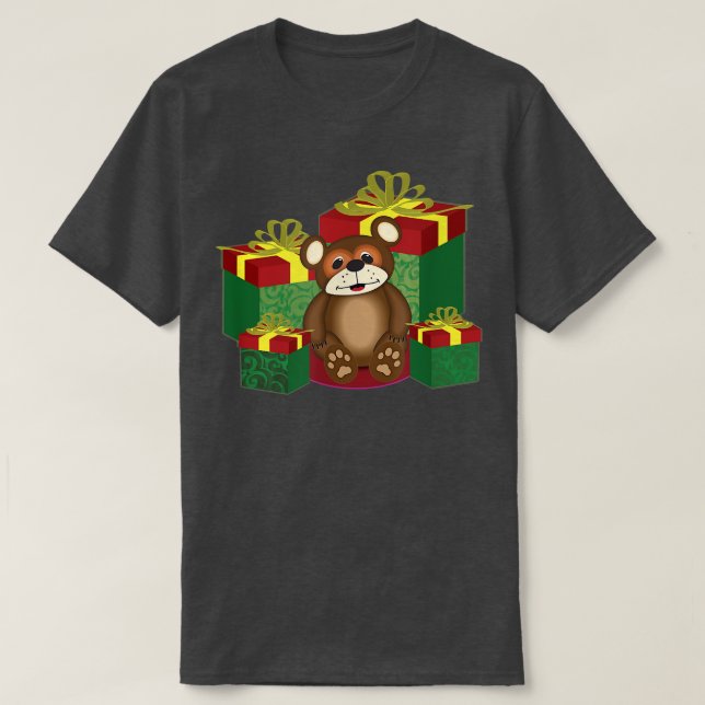 T-shirt Cute Bear Présente Cadeaux Garçons Filles Fête Mer (Design devant)