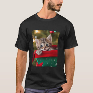 T-shirt Cute bébé chat animal Noël Correspondance de famil