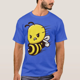 T-shirt Cute Bee Attack Cartoon