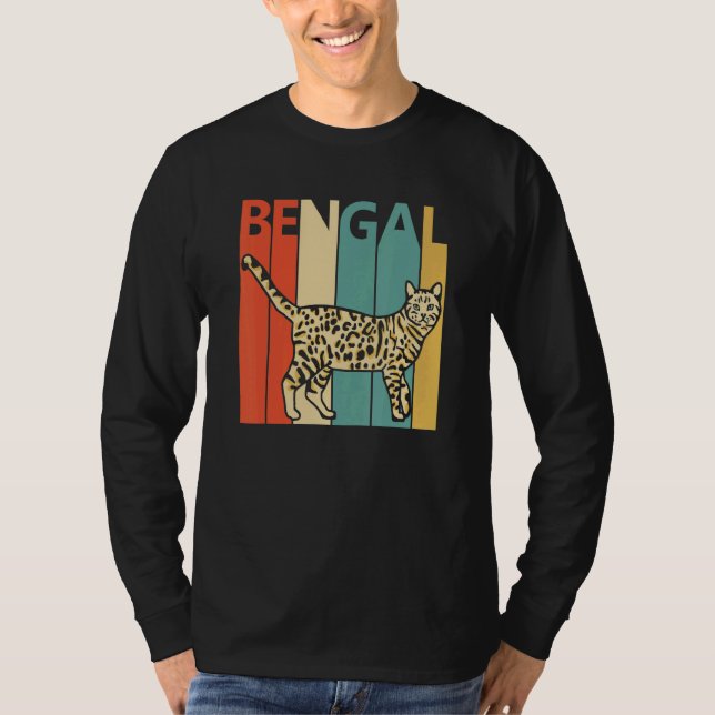 T-shirt Cute Bengal Cat (Devant)