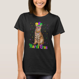 T-shirt Cute Bengale Chat Drôle Animaux Amoureux Mardi Gra
