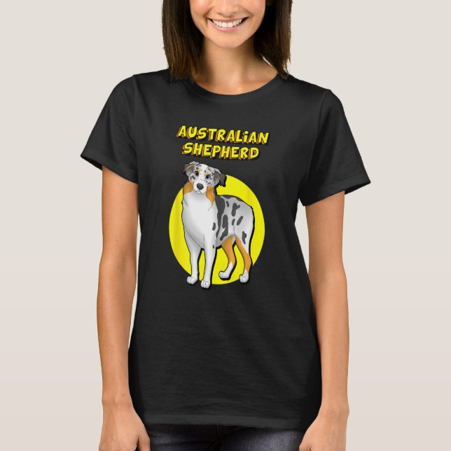 T-shirt Cute berger australien (Devant)