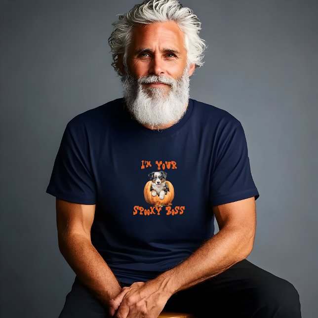 T-shirt Cute berger australien halloween orange ironique (Créateur téléchargé)