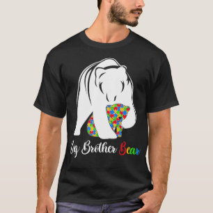 T-shirt Cute Big Brother Bear Sensibilisation sur l'autism
