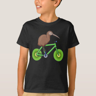 T-shirt Cute Bird Kiwi Bike Nouvelle-Zélande Animal
