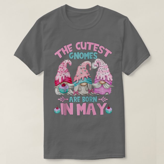 T-shirt Cute Birthday Gnomes (Design devant)
