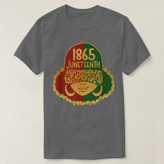 T-shirt Cute Black Messy Bun Filles Enfants Juneteenth Cel (Design devant)