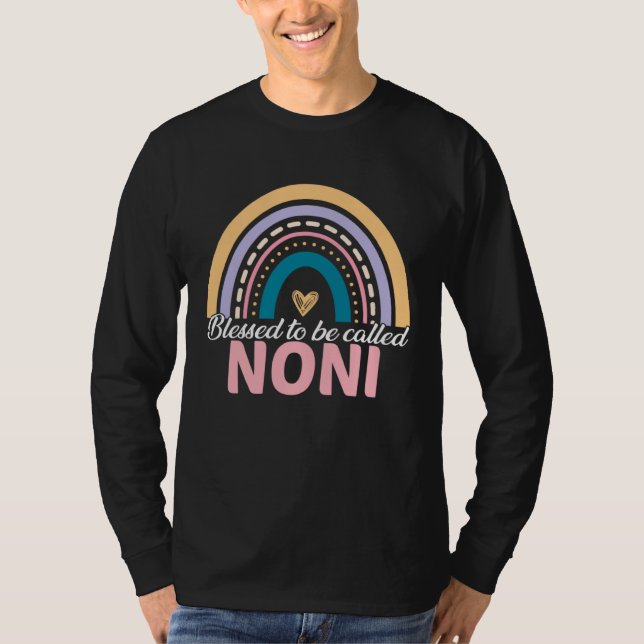 T-shirt Cute Blessed To Be Called Noni Rainbow Mother s Da (Devant)